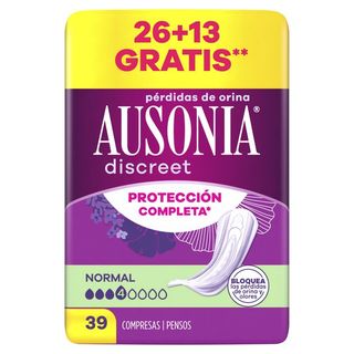 Compresas AUSONIA DISCREET AI Normal, 26+13 gratis