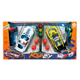 Pack 2 Coches R/C Escala 1:22 con Semáforo -25/1334