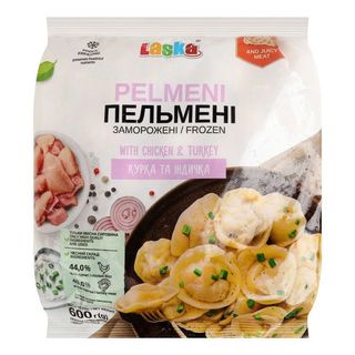 Dumplings de pollo y pavo Laska, 600 g