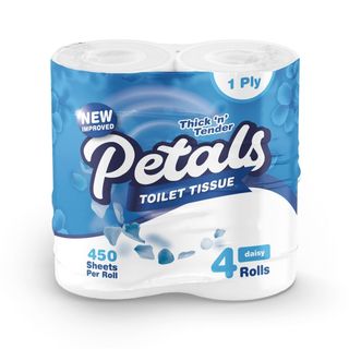 JTIPETALS TOILET TISSUE FOUR PACK