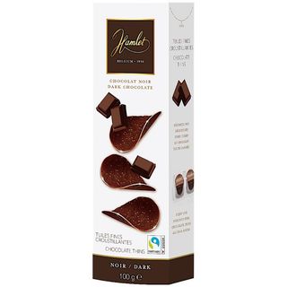 Tuiles fines de chocolat noir 100g - HAMLET
