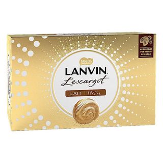 Chocolat au lait cœur praliné L'escargot 164g - LANVIN