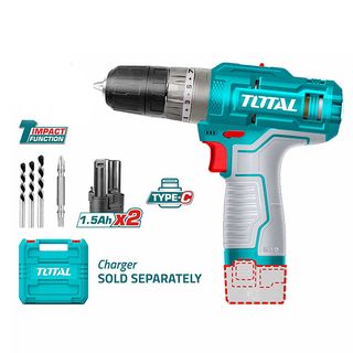 Bušilica udarna akumulatorska Li ion Total TIDLI12202E
