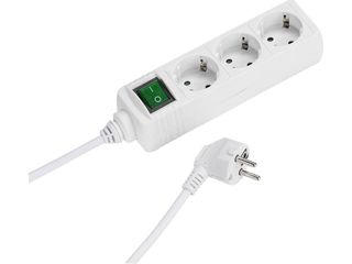 VIVANCO Extensão Tripla Schuko 1.4m Branco