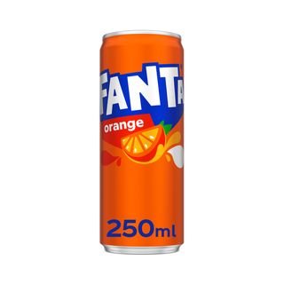 Напій 250 мл Fanta безалкогольний сильногазований ж/б