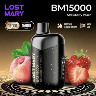 Lost Mary BM15K Strawberry Peach, 3-Pack