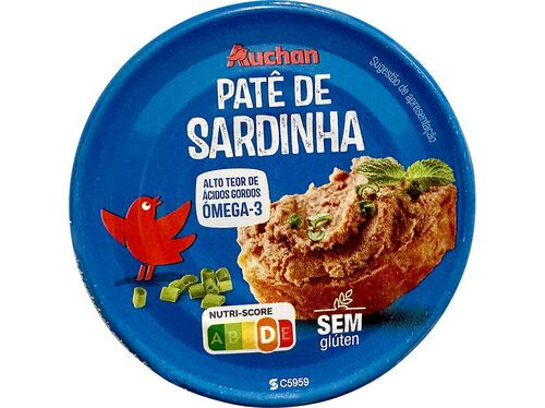 PATÉ DE SARDINHA AUCHAN 65G