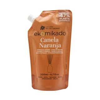 Recarga Ambientador Ekomikado Naranja La Casa De Los Aromas 200 Ml