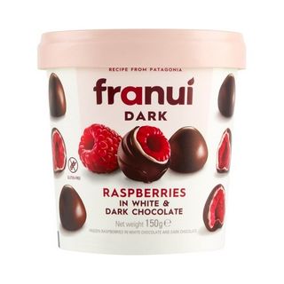 Franui- / გაყინული ჟოლო თეთრი და შავი შოკოლადის გარსში