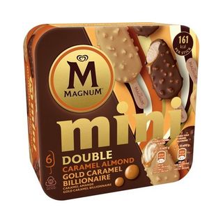 Magnum Mini Gelado Double Gold Caramel Billionaire 6x60ml