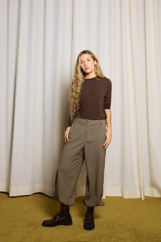 Pantalón Bombacho Pata de Gallo 36