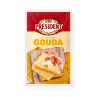Lonchas de queso Gouda PRESIDENT, 100 g