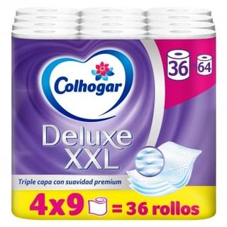 Papel Higiénico Deluxe Xxl Colhogar 36 Rollos.