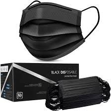 BLACK DISPOSABLE MASKS