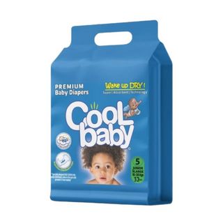 COOL BABY OPEN DIAPERS HIGH COUNT 32'S SIZE 5