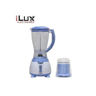 ilux Blender & Grinder - 2 En 1 - LX-309 - Bol 1.5 L - Blanc/bleu