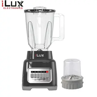 ilux Blender & Grinder - 2 En 1- LX-667 - Bol 1.5 L - 300W - 4 Vitesses - Noir