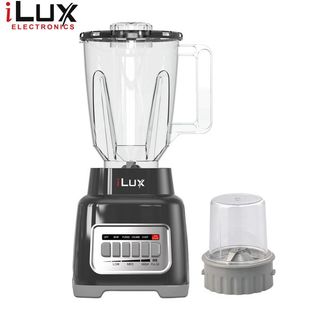 ilux Blender & Grinder - 2 En 1- LX-667 - Bol 1.5 L - 300W - 4 Vitesses - Noir
