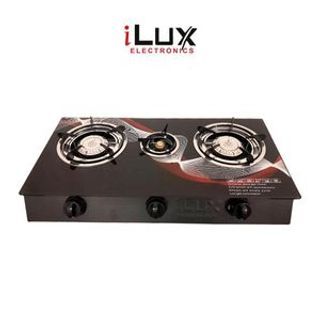 ilux Cuisinière à Gaz - Réchaud 3 Feux - LXG-8413-Z95 - Noir