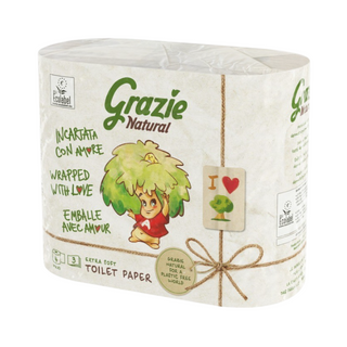 GRAZIE natural toalet papir 3 sloja 4 KOM
