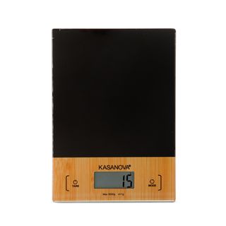 Bilancia digitale cucina nero bambù - 5 kg