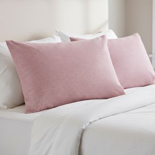 Coppia federe 50x80 cm - melange malva