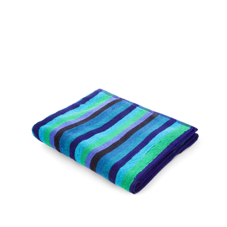 Asciugamano viso a righe blu - 50x90 cm Cold