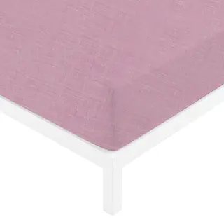 Lenzuolo con angoli singolo melange - malva