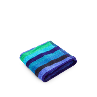 Asciugamano ospite a righe blu - 30x50 cm Cold