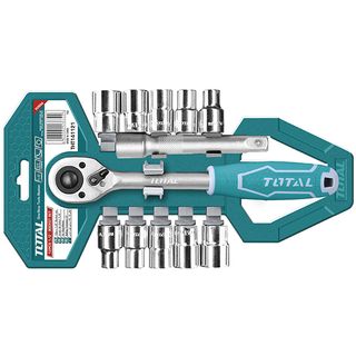 Gidora ključ sa setom nastavaka 1/2 Total THT141121 (12-djelni)
