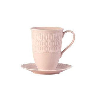 Set za čaj šolja+tacna Sofia LB91/1/2 Pink sa zlatnim rubom