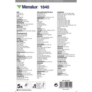 Vrećice za usisivač Menalux 1840