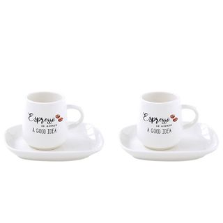 Set dvije šolje sa tanjirićem KITCHEN ELEMENTS 100ml R1905#KITE