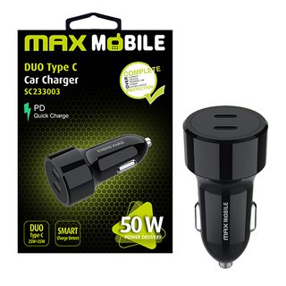 Auto adapter Maxmobile PD QC 3.0 DUO TYPE C SC-233003 50W