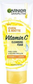 Garnier Skinactive Vitamin C Cleansing Foam, 100Ml