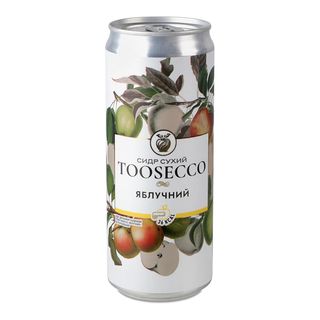 Сидр сухий Toosecco Яблучний 0.33л