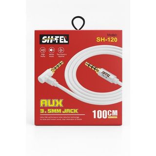 Câble audio SH-120 AUX 3.5mm, 100 cm, stéréo HD, réduction du bruit, son clair et stable, compatible smartphones et autoradios