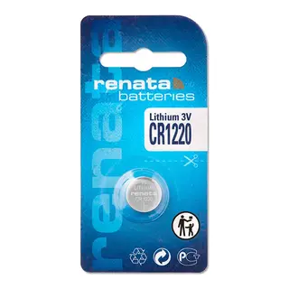 Renata CR1220 Lithium Battery, 3V