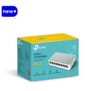 TP-LINK 8-Port 10/100Mbps Switch, White