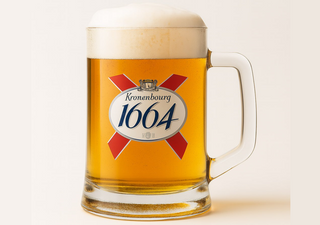 Пиво "Кроненбург 1664 Бланк" 4,8% світле нефільтроване 1л