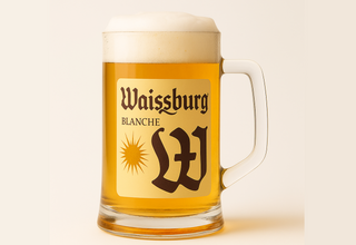 Пиво "Вайсбург Бланш" 4,7% світле нефільтроване 1л