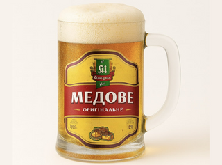 Пиво "Микулин Медове" 5,8% світле фільтроване 1л