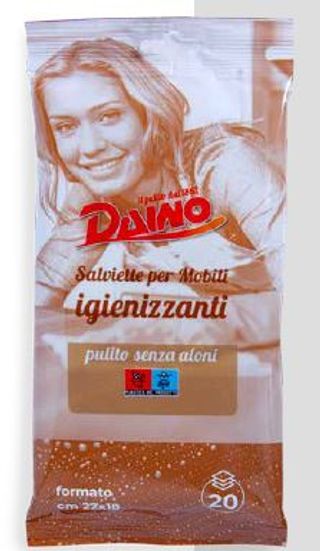 SALVIETTE IGIENIZZANTI DAINO MOBILI 20 PZ