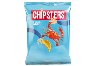 Чипси Chipsters Краб 100г 1шт
