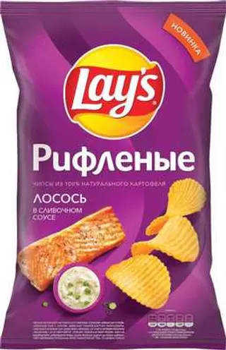 Lays лосось рифленный-140гр