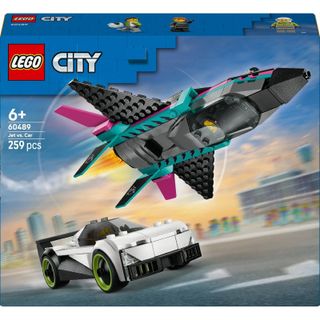Lego Jet de la ciudad con coche deportivo, 259 piezas