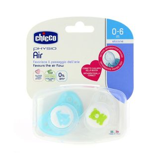 CHUPETE SILICONA CHICCO PHYSIO AIR 0-6 M+ AZUL 2