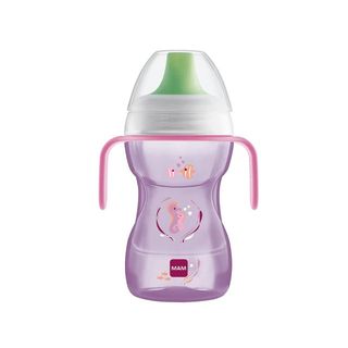 VASO CON BOQUILLA DURA MAM FUN TO DRINK CUP RN +8 M 270 ML