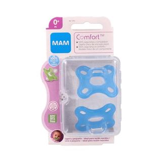 CHUPETE SILICONA MAM COMFORT AN 0+ M PACK DOBLE
