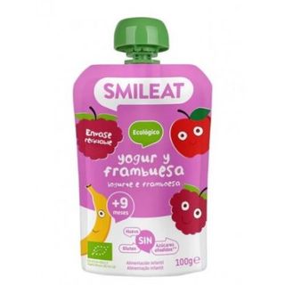 POUCH YOGUR FRAMBU ECO SMILEAT 100G